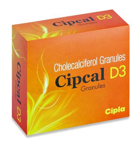 Cholecalciferol Cipla Cipcal D3 Granules 8 X 1 Gm Sachet Rs 72 Box