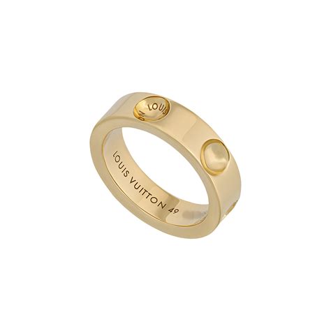Vintage Louis Vuitton 18k Yellow Gold Empreinte Ring Ring Size 475