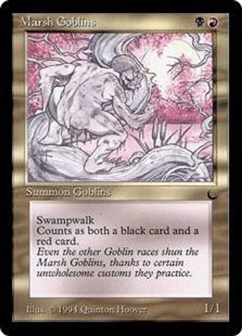 Magic The Gathering The Dark Single Card Common Marsh Goblins Toywiz