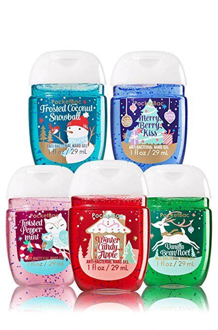 Bath And Body Works 5 Pack Pocketbac Holiday Traditions Bundle Hand