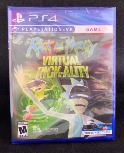Rick And Morty Virtual Rick Ality Ps4 Vr Brand New Require Ps4 Vr