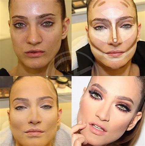 Dramatic Makeup Contouring Before And After