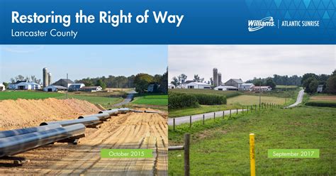 Today's topic concerns public rights of way, easements and building setbacks. Restoring the pipeline right of way | Williams Companies