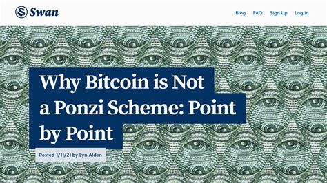 Because the narrow ponzi scheme clearly doesn't apply to bitcoin, some folks have used a broader defin­i­tion of a ponzi scheme to assert that bitcoin is one. Bitcoin