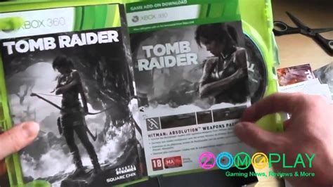 Tomb Raider Deluxe Collectors Edition Unboxing Xbox 360 Hd Youtube