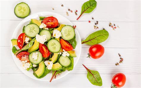 Salad Meal Delicious Food Vegetables Hd Wallpaper Peakpx