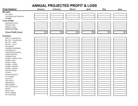 Pandl Spreadsheet Within 35 Profit And Loss Statement Templates Forms