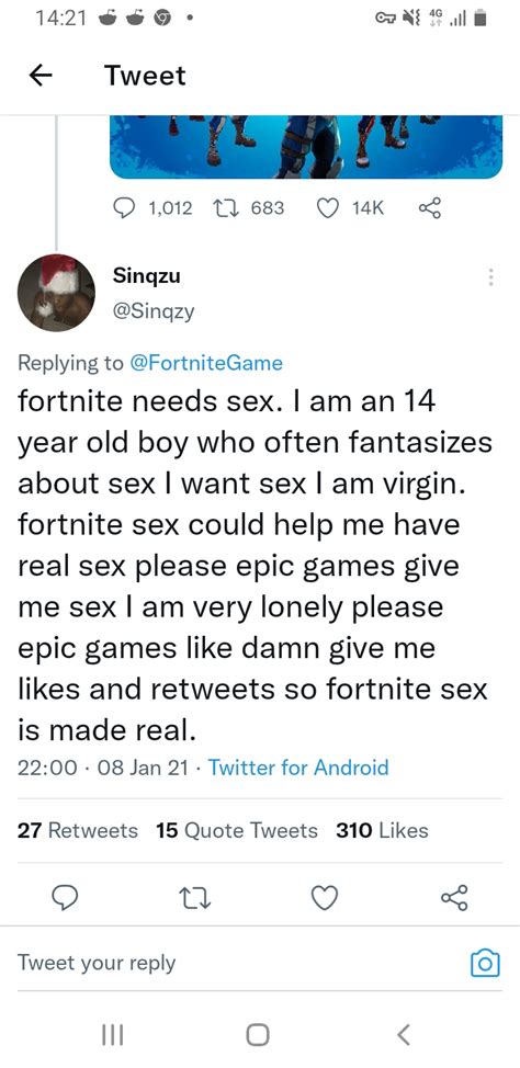 Anyone Remembers The Bots On Twitter Replying Saying Fortnite Needs Sex Fortnitebr