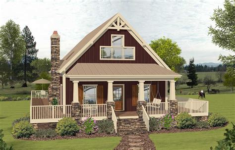 2 Story Cottage With 2 Story Great Room 20135ga Architectural