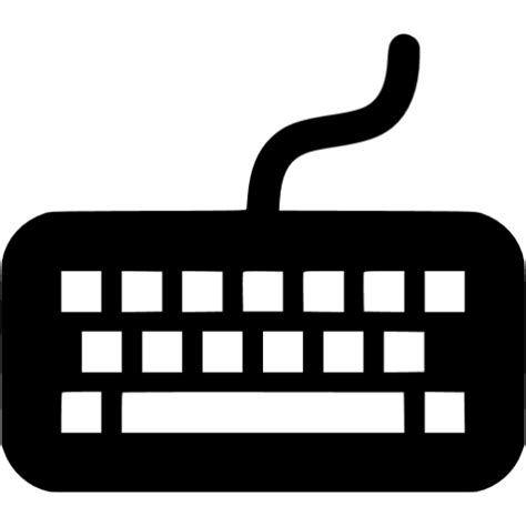Black Keyboard Icon Free Black Computer Hardware Icons