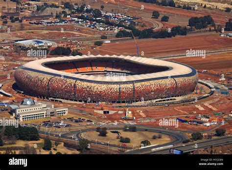 Aerial Photograph Of The Soccer City Fnb Stadium In Johannesburg
