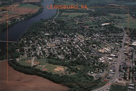 Aerial View Of Lewisburg Pennsylvania Cg Wagner Jr Postcard
