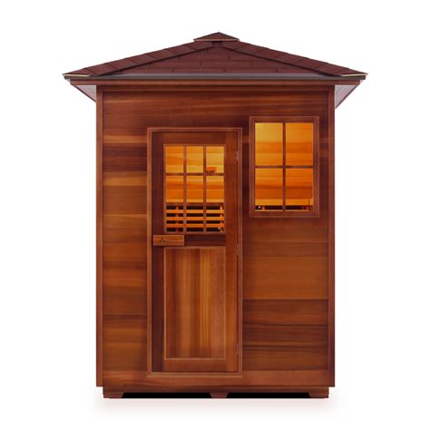 3 Person Outdoor Hybrid Sauna Sapphire Series Enlighten Saunas