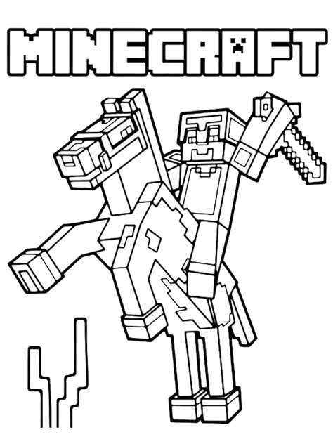 Coloriage Minecraft Dessins Imprimer Gratuitement