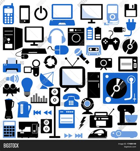 Electronic Icons Vector And Photo Free Trial Bigstock