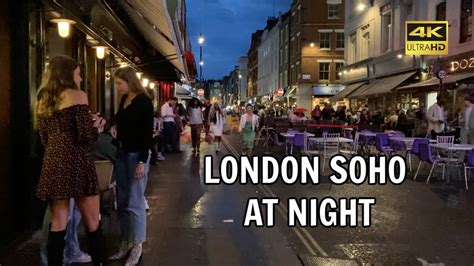 🇬🇧☔️ Walking London Nightlife In Soho Leicester Square And Piccadilly