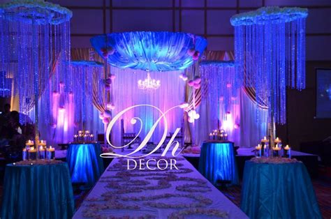 Crystal Blue Mandap Wedding Ceiling Wedding Ceiling Draping Wedding Decorations