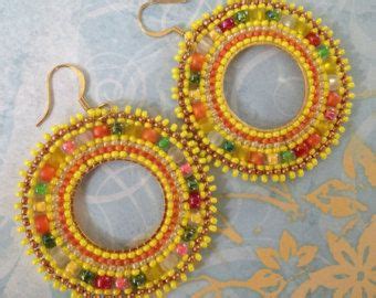 Seed Bead Earrings Aqua Berries Multicolored By Workofheart Handmade