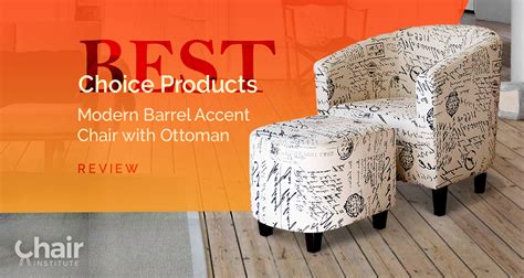 Best Choice Products Modern Barrel Accent Chair And Ottoman Review 2019