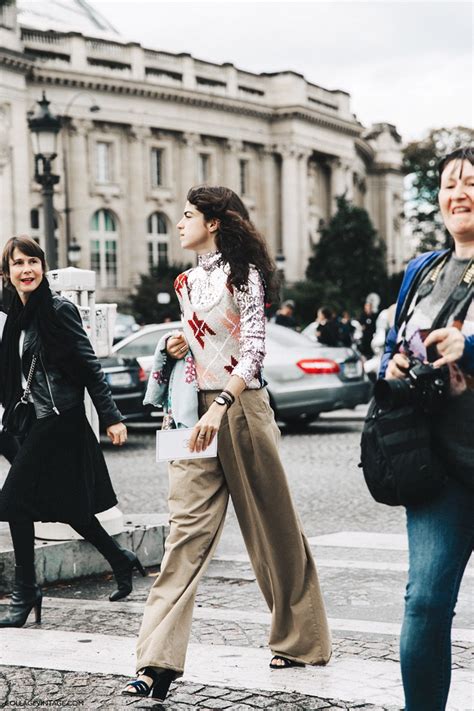 Paris Fashion Week Street Style 4 Collage Vintage