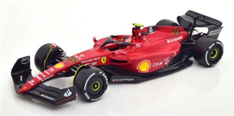 118 Bburago Ferrari F1 75 Hard Tyres Sainz 2022 Ebay