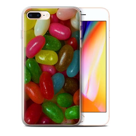 Stuff4 Gel Tpu Casecover For Apple Iphone 8 Plusjelly Beanssweets