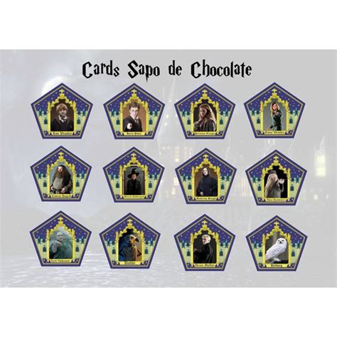 44 Cards Sapo De Chocolate Harry Potter Shopee Brasil