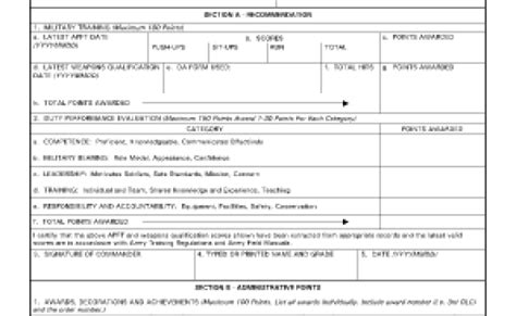 Da Form 3355 Promotion Points Worksheet Army Reserve Part 2 Otosection