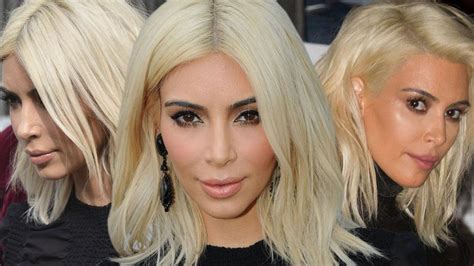 5 Secrets Of Kim Kardashians Platinum Blonde Hair How And Why The