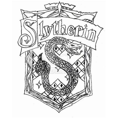 The Slytherin Crest Liked On Polyvore Featuring Harry Potter Hogwarts