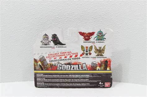 Godzilla Chibi King Ghidorah And Mothra Mini Figure 2 Pack 4603686050