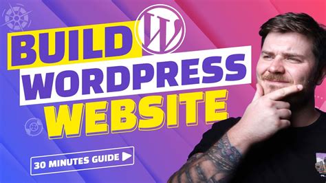 Build A Wordpress Website In 30 Minutes Youtube
