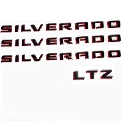 Other 2212019 Oem 3 Pack Silverado Ltz Emblems 3d Letters Badges
