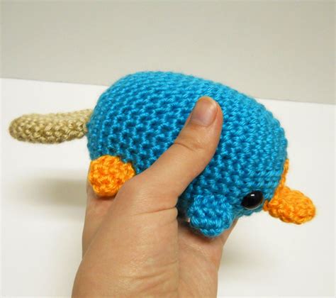 Big Perry The Platypus Amigurumi Crochet Fan Plushie