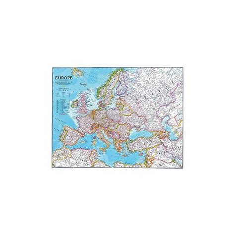 Evropa National Geographic Classic Nástěnná Mapa 118 X 92 Cm Lamino