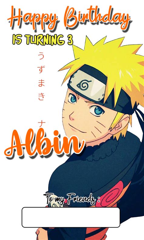 Per 50 Pcs Naruto Undangan Ulang Tahun Undangan Ultah Undangan