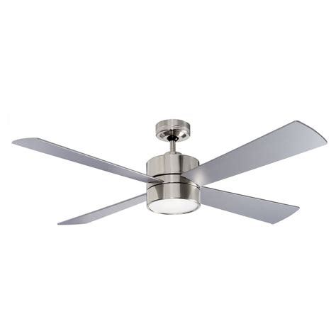 You can now replace your ceiling fan lights with led. 52" 1300mm Fanworks Impreza Brushed Chrome Ceiling Fan ...