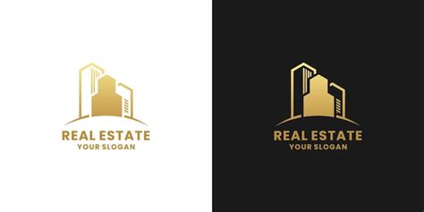 Premium Vector Golden Real Estate Logo Design Inspiration