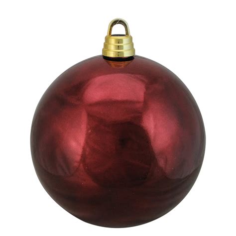 Northlight Red Shatterproof Shiny Commercial Christmas Ball Ornament 12