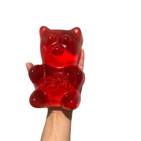 giant gummy bear candy premium great taste strawberry flavored gummie bear