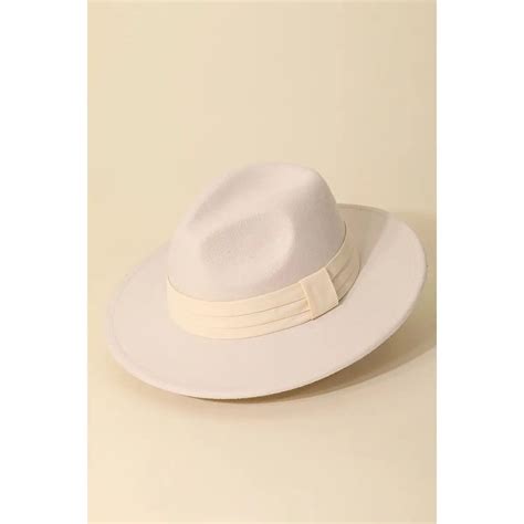 Ivory Flat Strap Fedora Hat Ivory Flats Fedora Fedora Hat