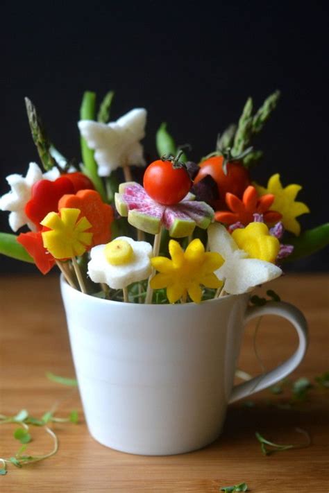 12 diy paper flower tutorials. How to Make Edible Bouquets - Colorful Veggie Flowers for ...