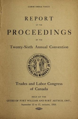 Report Of The Proceedings Of The Twenty Sixth Annual Convention Trades