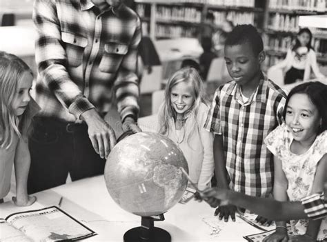 Students Geography Learning Classroom Concept Stock Photo Image Of
