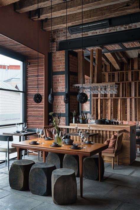 Restaurant Wood Cozy Minimalistic Interior 2020 Restoran Endüstriyel