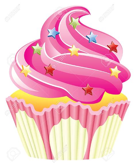 Cute Cupcake Clip Art Pink Cupcake Pink Cupcake With