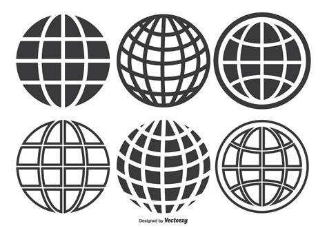 Globe Grid Set Download Free Vector Art Stock Graphics And Images