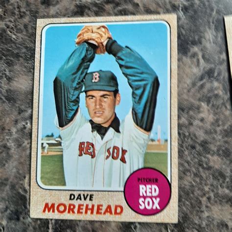 1968 Topps Ex Dave Morehead And George Scott Boston Red Sox 212 And 233 Free Sandh Ebay