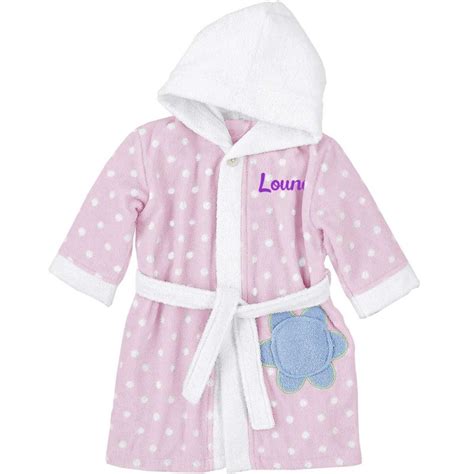 Peignoir col châle en velours personnalisé balnéo 100% coton. Peignoir fille personnalisé - Katharina