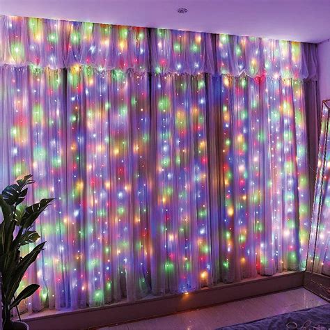 Led Curtain Lights Window Twinkle Fairy Lights 3mx3m 300 Leds Usb Operated 8 Modes Waterproof
